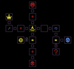 Old map system that would get replaced by the portals, it is unknown what some of these symbols are meant to represent