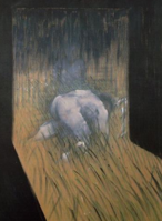 Man Kneeling In Grass by Francis Bacon, Osman's inspiration